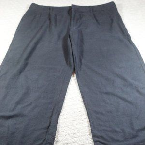 Sound Style Size 14 Black Wide Leg Linen Blend Pants